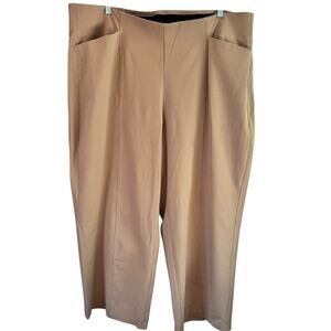 NWT Old Navy High Rise Pixie Wide Leg Pull On Khaki Pants Women’s Size 3X